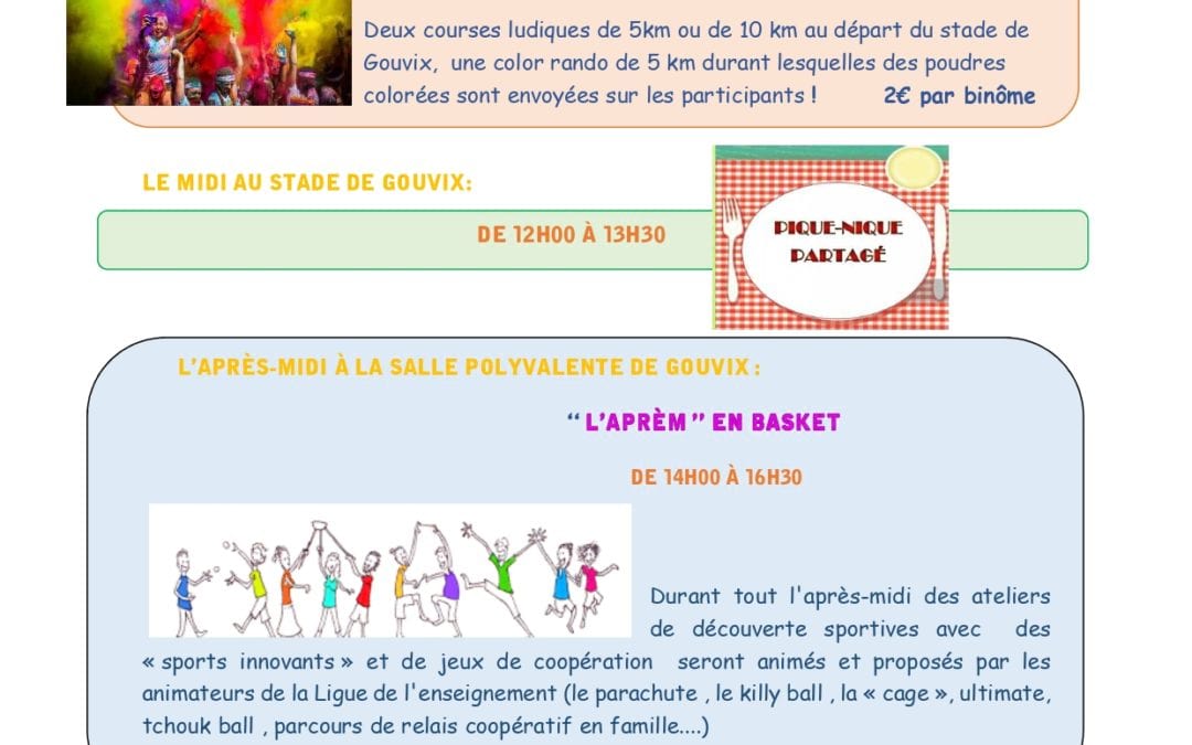 Deuxième édition de l’événementiel “Anim’ et vous !” le 29 juin 2019 à GOUVIX