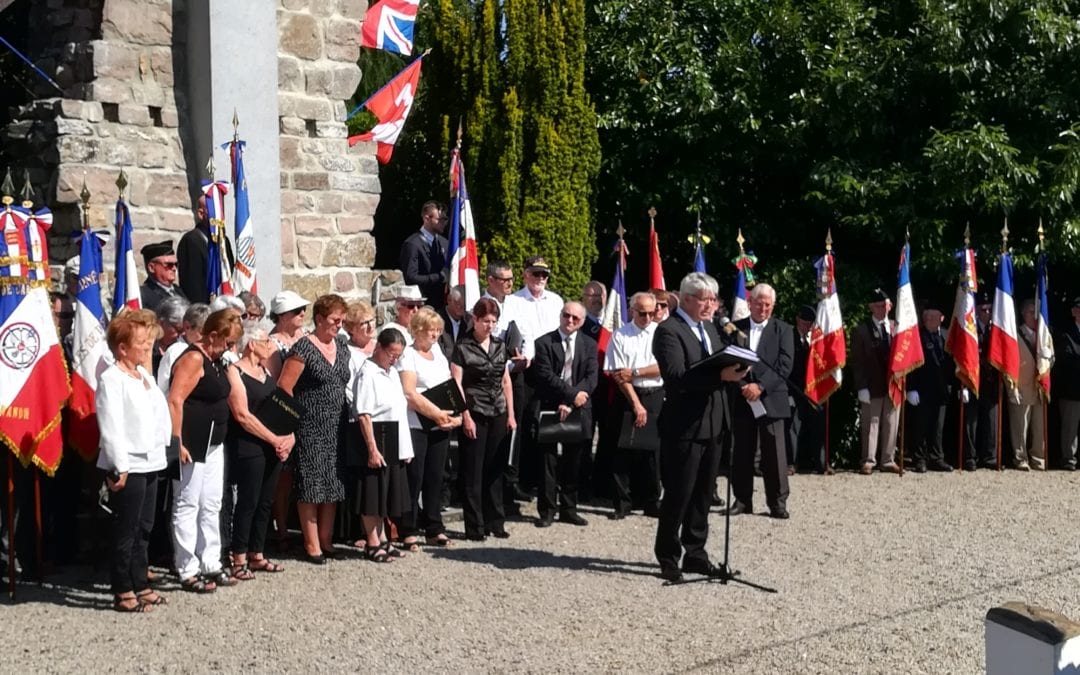 Retour sur la Cérémonie organisée le 7 juillet dernier en hommage aux victimes civiles et militaires du maquis de Saint-Clair exécutées les 7 et 8 juillet 1944