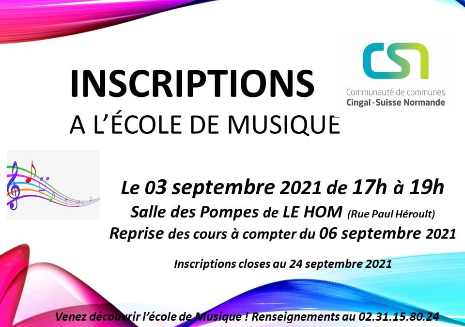 Des nouvelles de la Chorale et de l’école de musique