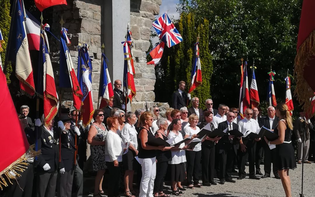 Cérémonie au Monument de Saint-Clair à Donnay