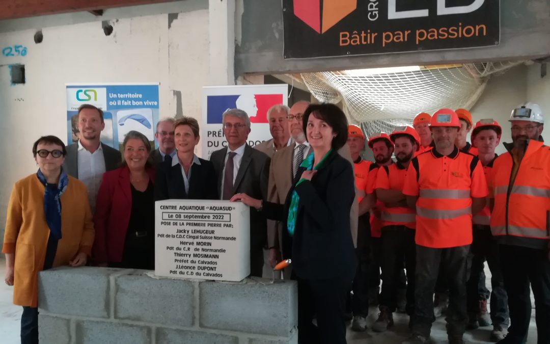 Retour en images de la pose de la première pierre d’Aqua-Sud