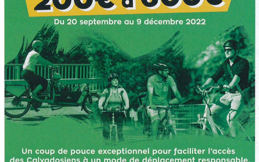 Coup de pouce départemental pour l’achat d’un vélo à assistance électrique