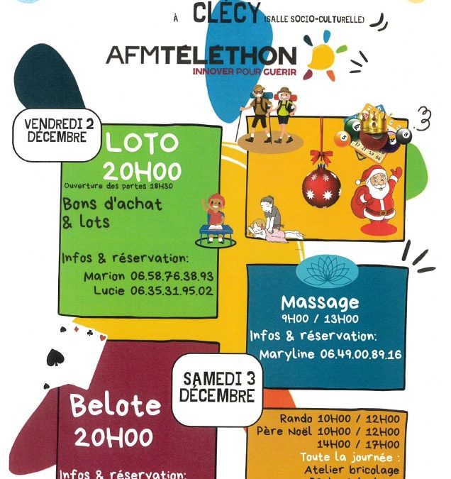 Un Week-end au profit du Téléthon à Clécy