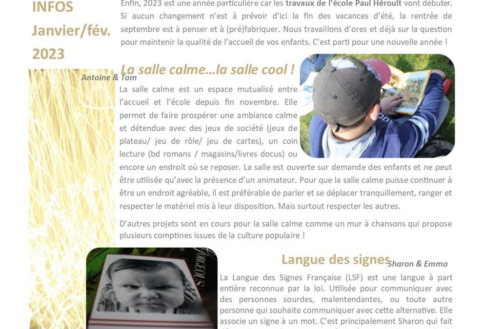 Accueil de Loisirs Thury-Harcourt-le-Hom – Lettre Info #10 (Janvier/Février 2023)
