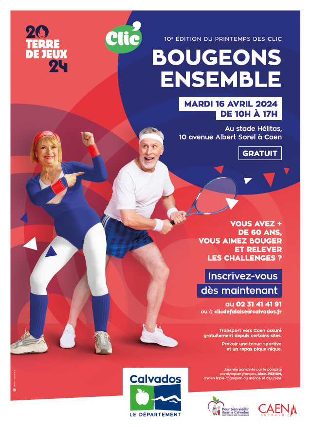 10ème édition du Printemps des CLIC 2024 « Bougeons ensemble» au stade Hélitas à Caen