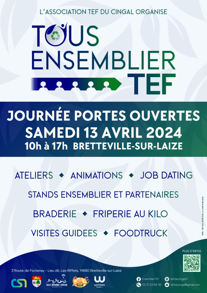 Portes ouvertes organisées par l’association TEF du Cingal le 13 avril à Bretteville-sur-Laize