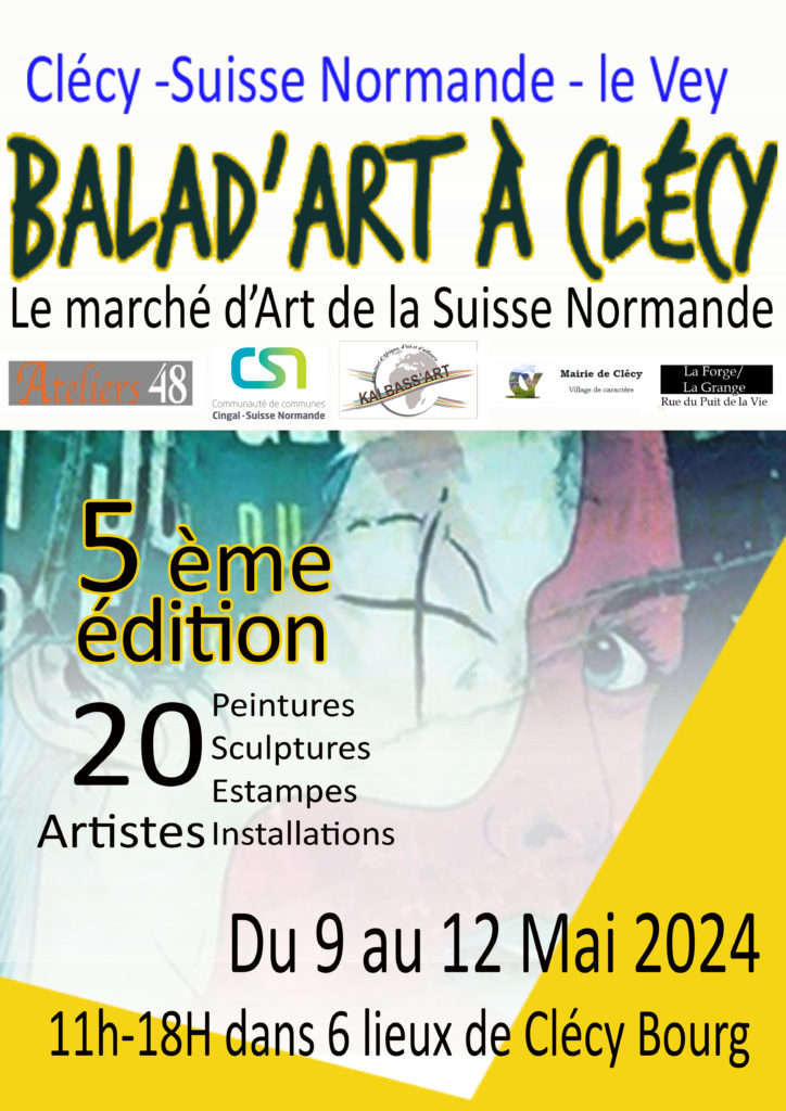 Balad’Art à Clécy : Le marché d’Art de la Suisse Normande