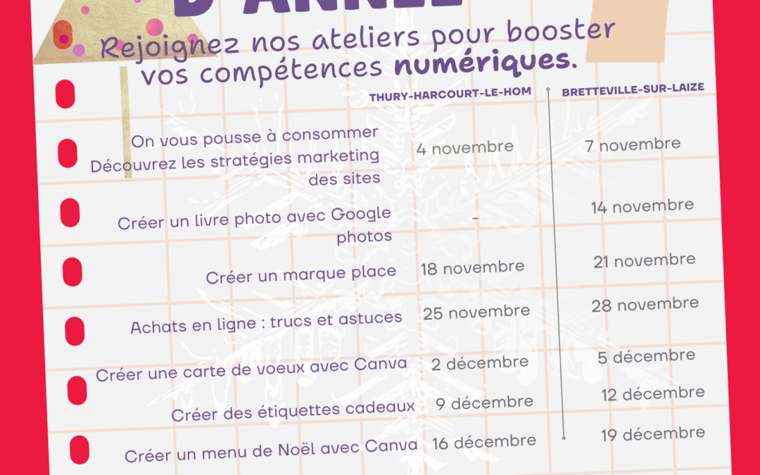 L’Espace Public Numérique prépare les fêtes de fin d’année !