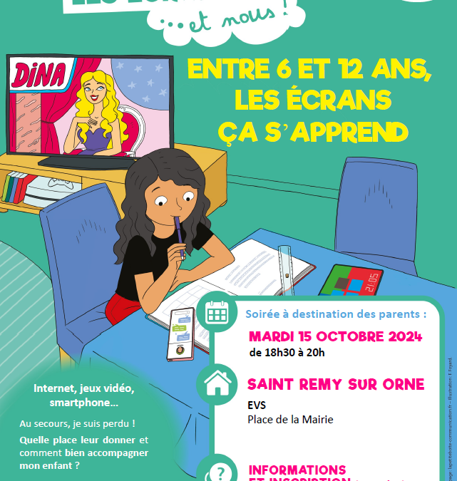 Atelier parentalité : “Les écrans et nous”