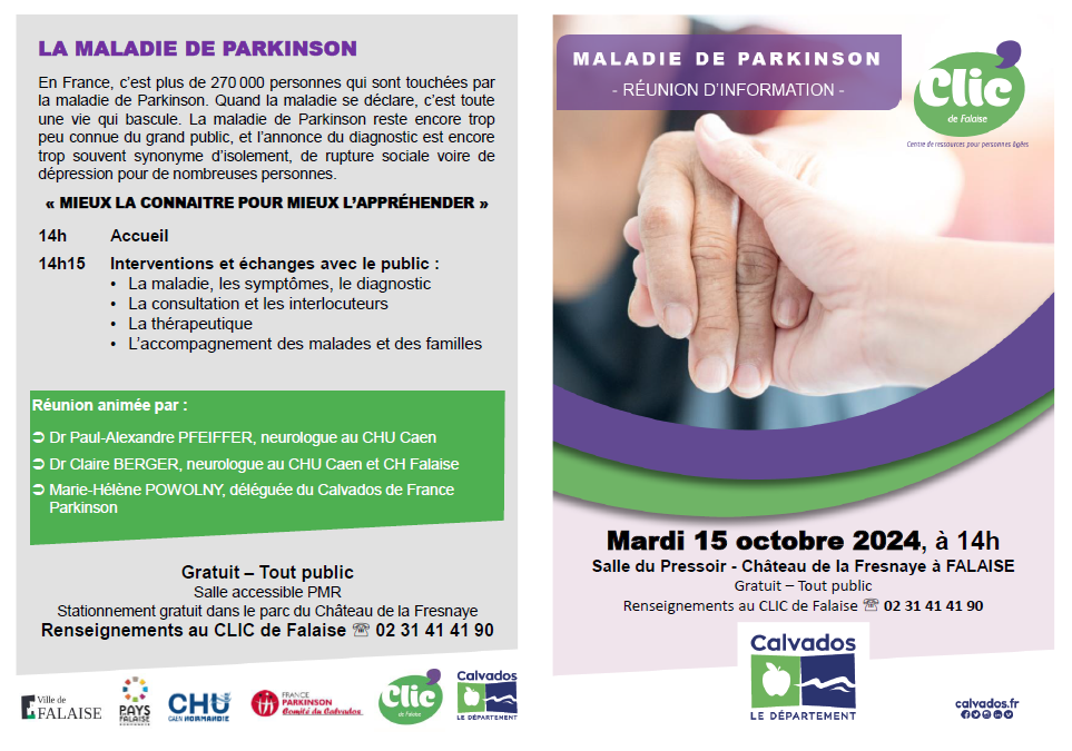Réunion d’information et de sensibilisation sur la maladie de Parkinson