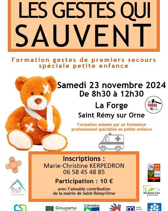 Formation : Les gestes qui sauvent – spécial petite enfance