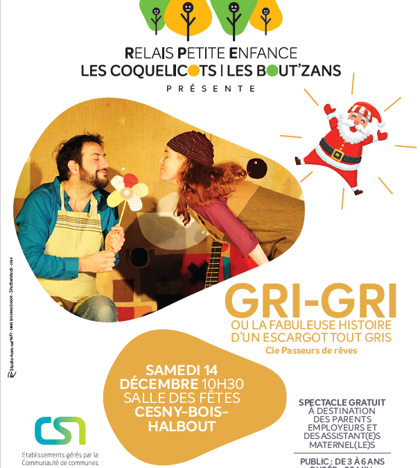 Retour en images sur le spectacle “Gri-Gri ou la fabuleuse histoire d’un escargot tout gris”