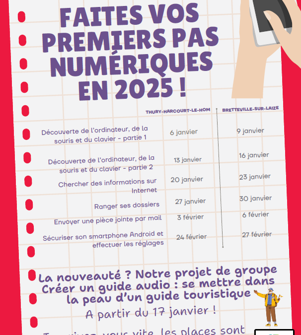 Espace Public Numérique : Ateliers janvier-février 2025