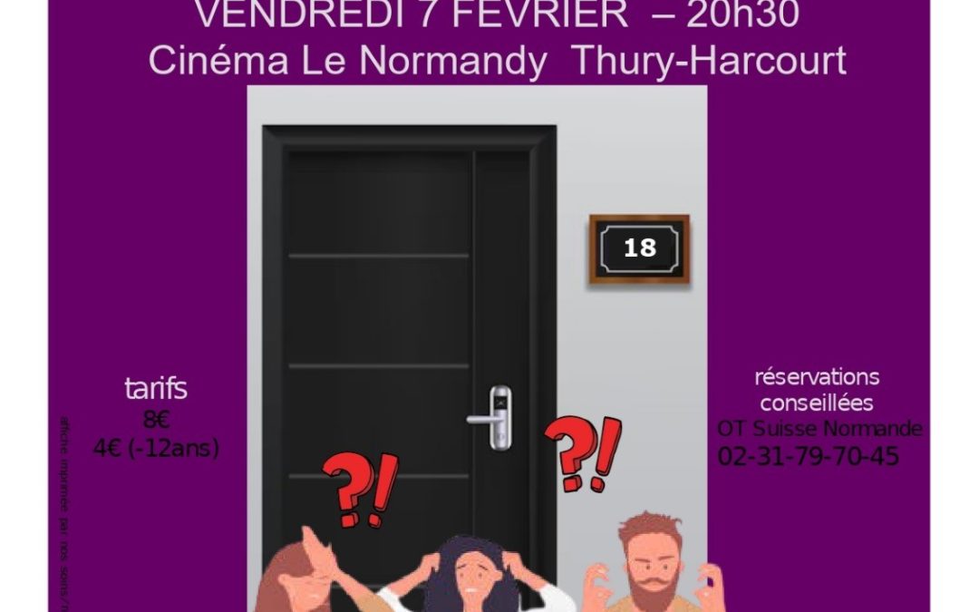 Pièce de Théâtre le 7 février à Thury-Harcourt-le-Hom