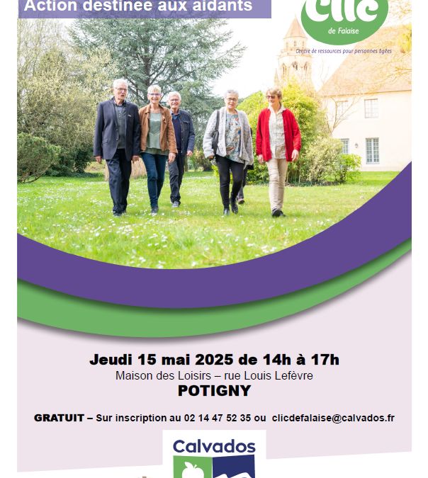 CLIC : action à destination des aidants familiaux le jeudi 15 mai 2025