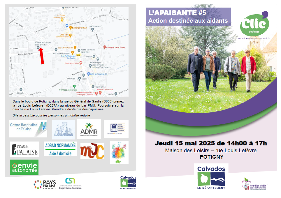 CLIC : action à destination des aidants familiaux le jeudi 15 mai 2025