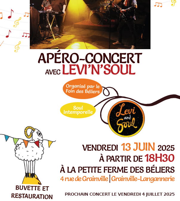 Apéro-concert le vendredi 13 juin à Grainville-Langannerie