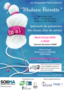 Spectacle de prévention des chutes à Falaise le 24 juin 2025