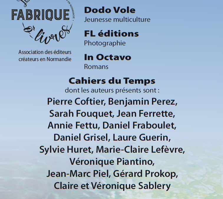 Salon du livre des Cahiers du Temps le dimanche 22 juin à 14h00