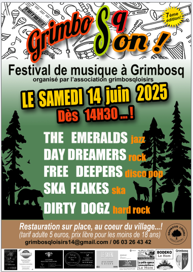 7ème édition festival Grimbosq’Son le 14 juin 2025