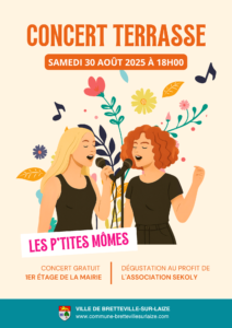 Concert terrasse le samedi 30 août à Bretteville-sur-Laize