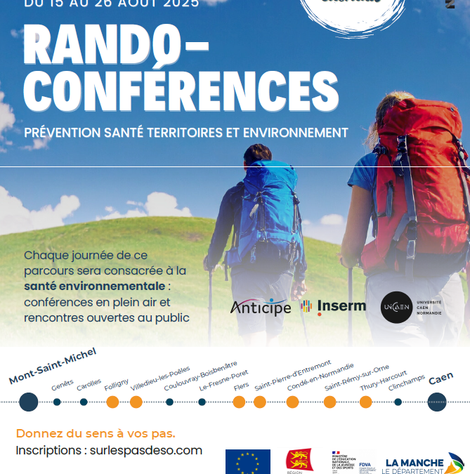 Randonnées et conférences en Normandie du 15 au 26 août 2025