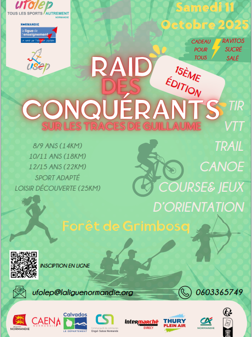 15ᵉ édition du Raid des Conquérants – Forêt de Grimbosq
