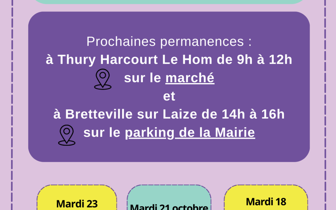 Dates des permanences du Camion des Femmes