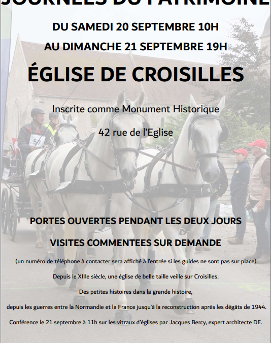 Journées du Patrimoine à Croisilles