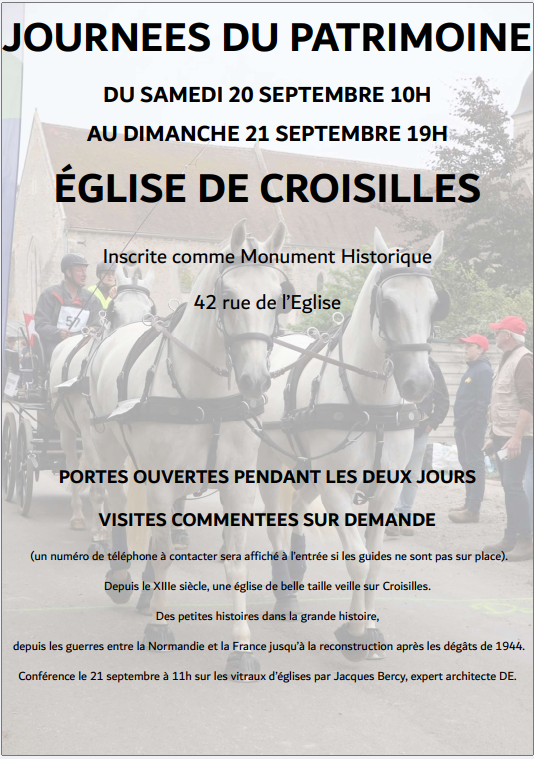 Journées du Patrimoine à Croisilles