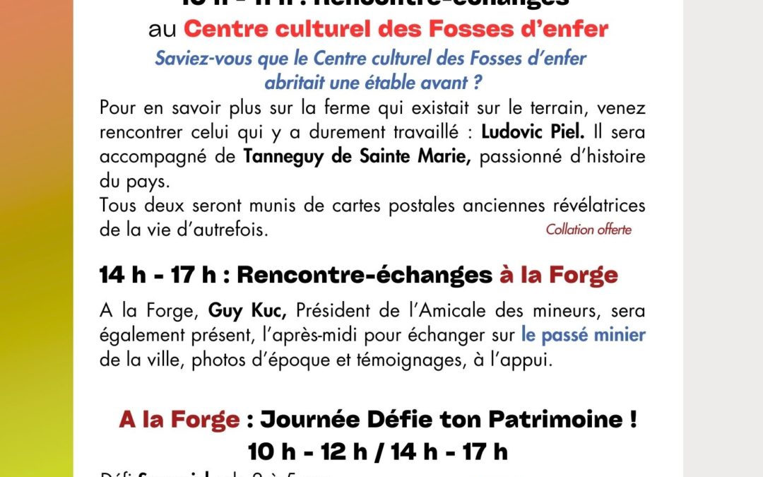 Programme de La Forge – Saint-Rémy-sur-Orne