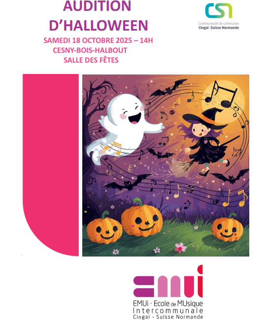 Ecole de musique intercommunale : Audition d’Halloween