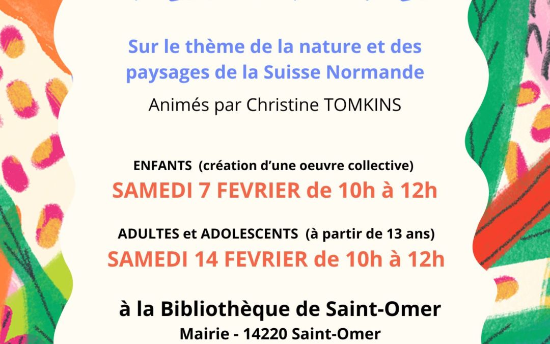 Ateliers peinture à la bibliothèque de Saint-Omer