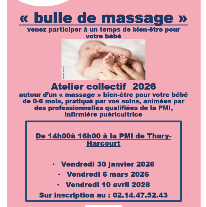 La Maison Départementale des Solidarités propose des séances de massage pour votre bébé