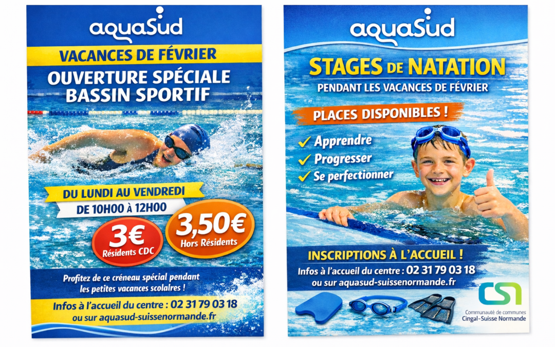 AQUASUD : vacances scolaires de février