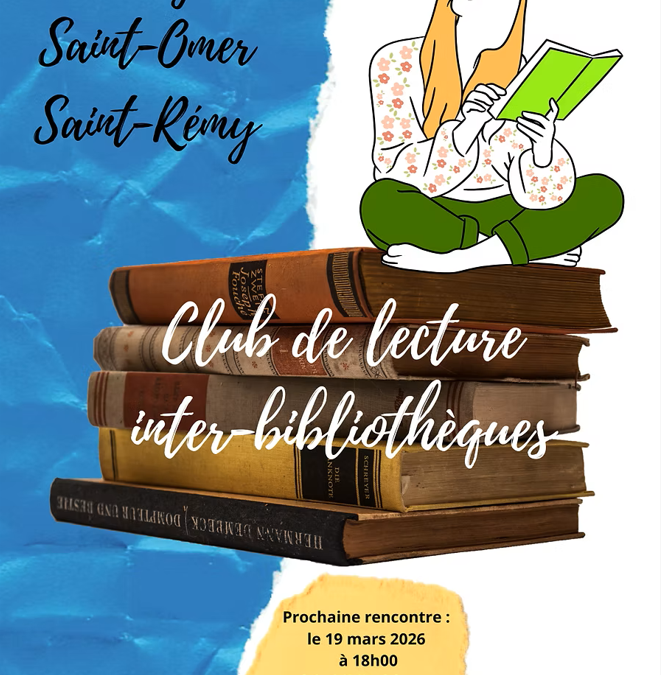 Club de Lecture Interbibliothèques le jeudi 19 mars à 18h à la bibliothèque de Saint-Omer