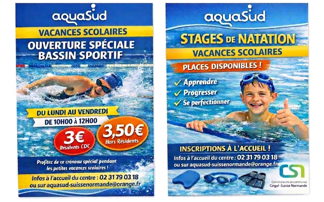 Vacances d’avril : profitez d’une ouverture spéciale à AQUASUD