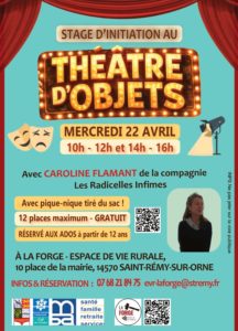 Stage d’initiation au théâtre d’objets le mercredi 22 avril