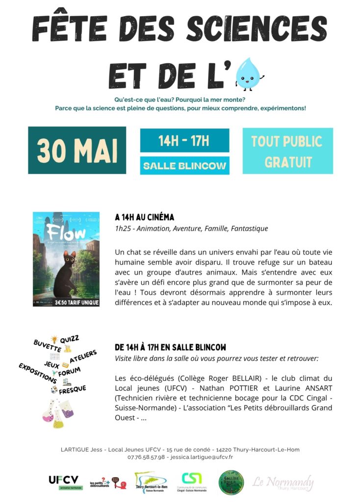 Fête des sciences et de l’eau le samedi 30 mai à Thury-Harcourt-le-Hom
