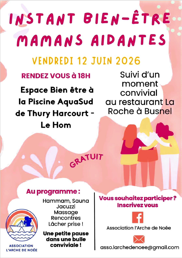 Instant Bien-Être “mamans aidantes” le vendredi 12 juin à Thury-Harcourt-le-Hom