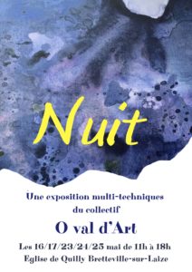 Exposition “Nuit” de O Val d’Art : du 16 au 25 mai 2026
