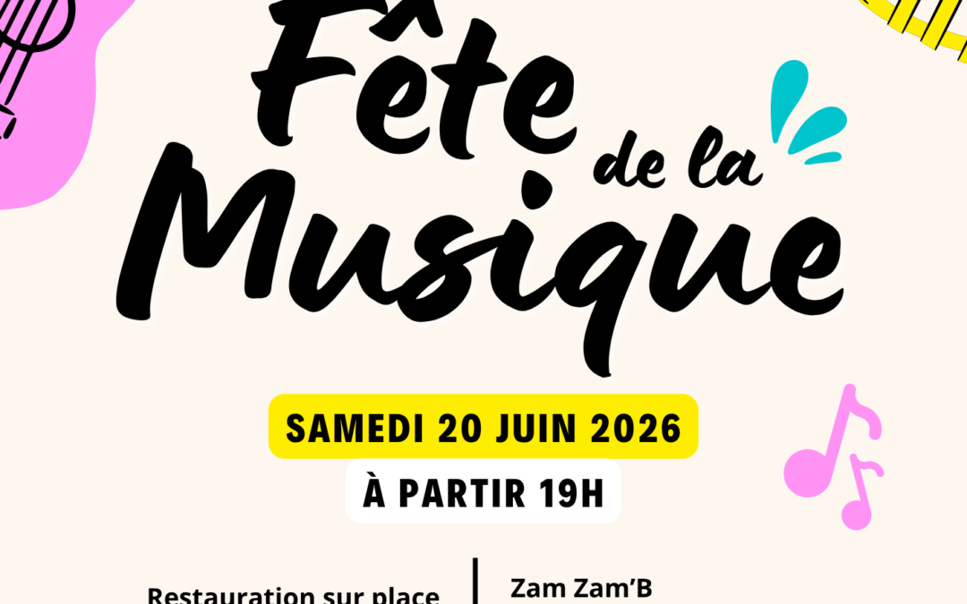 Fête de la musique le samedi 20 juin 2026 à partir de 19h à Bretteville-sur-Laize