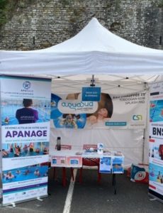 Retour en image : présence d’Aquasud et de l’association Apanage au Village des Sport organisé le 30 mai 2026