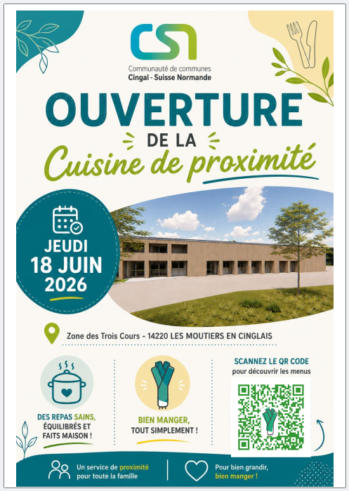 Ouverture de la cuisine de proximité le 18 juin