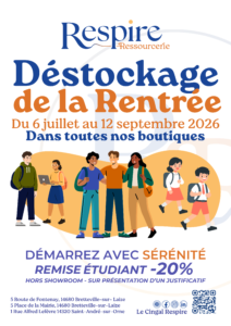 Respire Ressourcerie : Déstockage de la rentrée