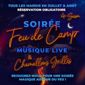 Les soirées Apéro Feu de Camp sont de retour pour une 4ème saison à la Ferme des Épis !