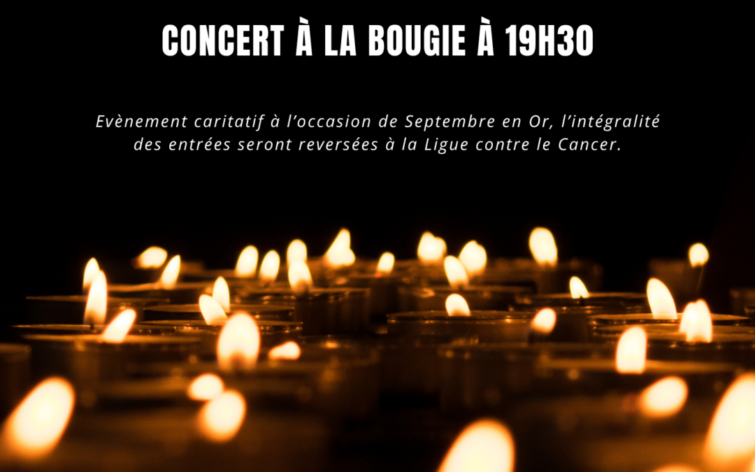 Concert à la bougie le samedi 12 septembre 2026 à 19h30 à Bretteville-sur-Laize