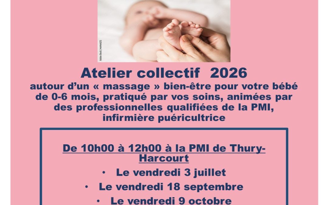 La Maison Départementale des Solidarités propose des séances de massage pour votre bébé